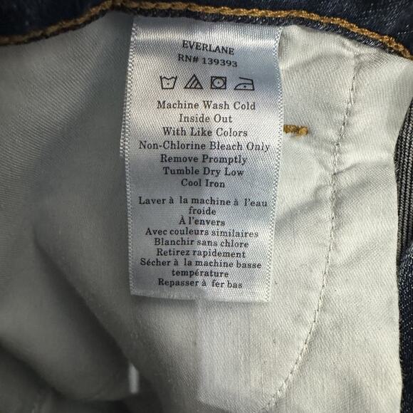 Everlane The Curvy Cheeky Straight Jean Organic Cotton Elastane Women 31x28 - Picture 9 of 10